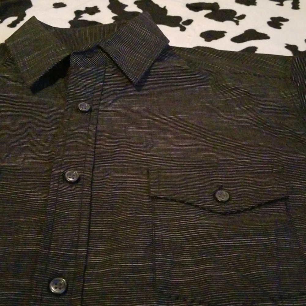 Dark Beverly hills polo club button up shirt